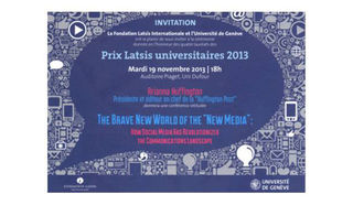 Prix Latsis Universitaires 2013